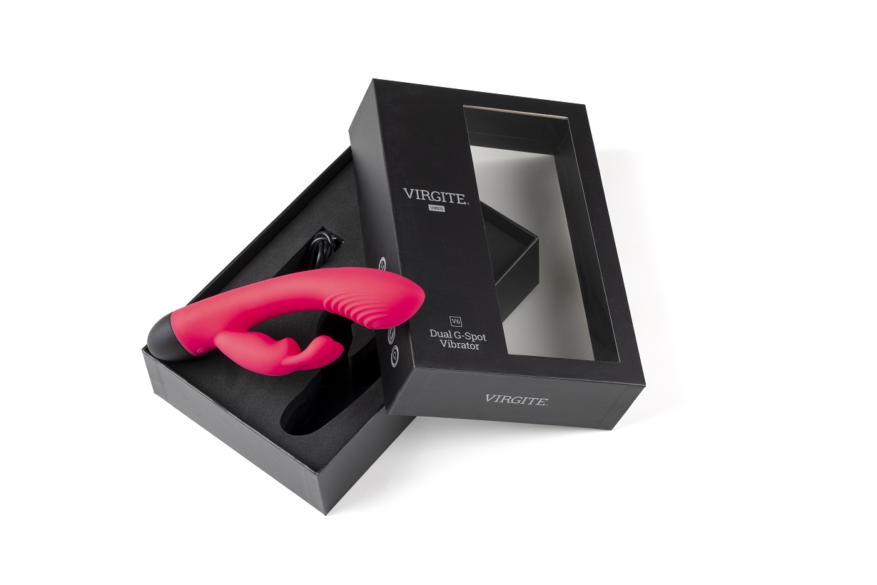 Virgite V6 vibratore ricaricabile rosa stimola clitoride