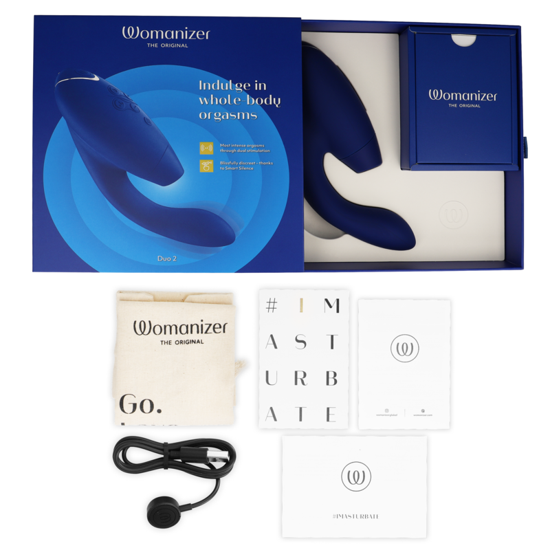 Womanizer Duo 2 stimolatore clitorideo Blu pulsazione aria