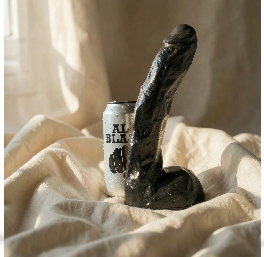 Frutille All Black Dong 22 cm Dildo Morbido Flessibile