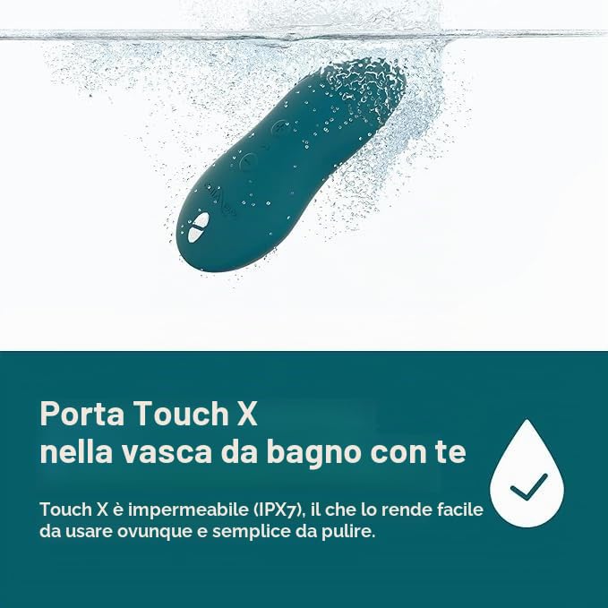 We-Vibe Touch X mini vibratore green velvet impermeabile