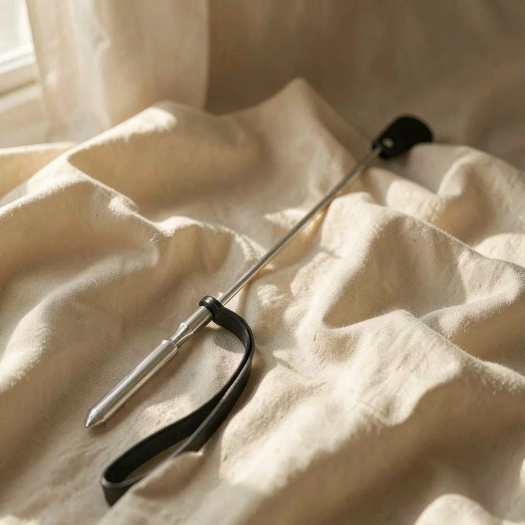 Metal Hard frustino in acciaio e pelle 61 cm