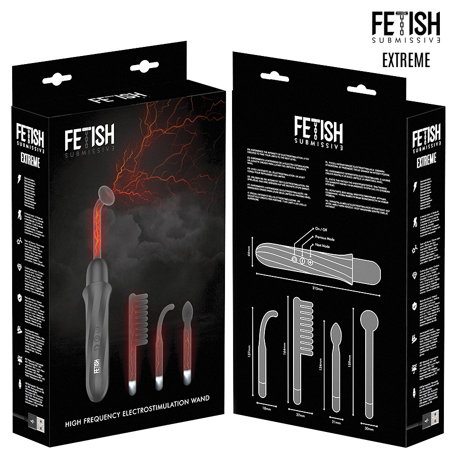 Fetish Submissive Wand elettrostimolazione 6 livelli