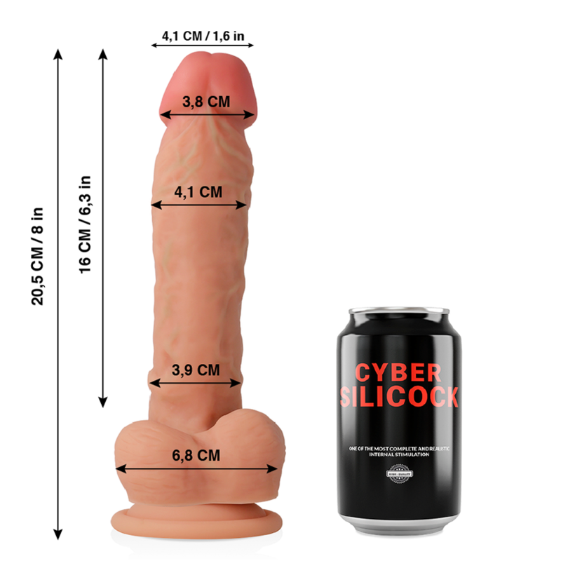 Cybersilicock Magnus 16 cm dildo realistico in silicone