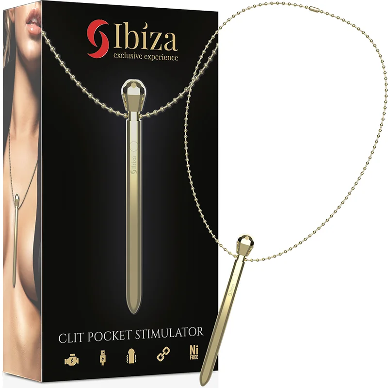 Ibiza Pocket Clit Gold mini vibratore clitoride oro