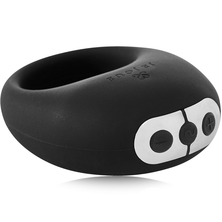 Je Joue Mio anello vibrante coppia nero flessibile