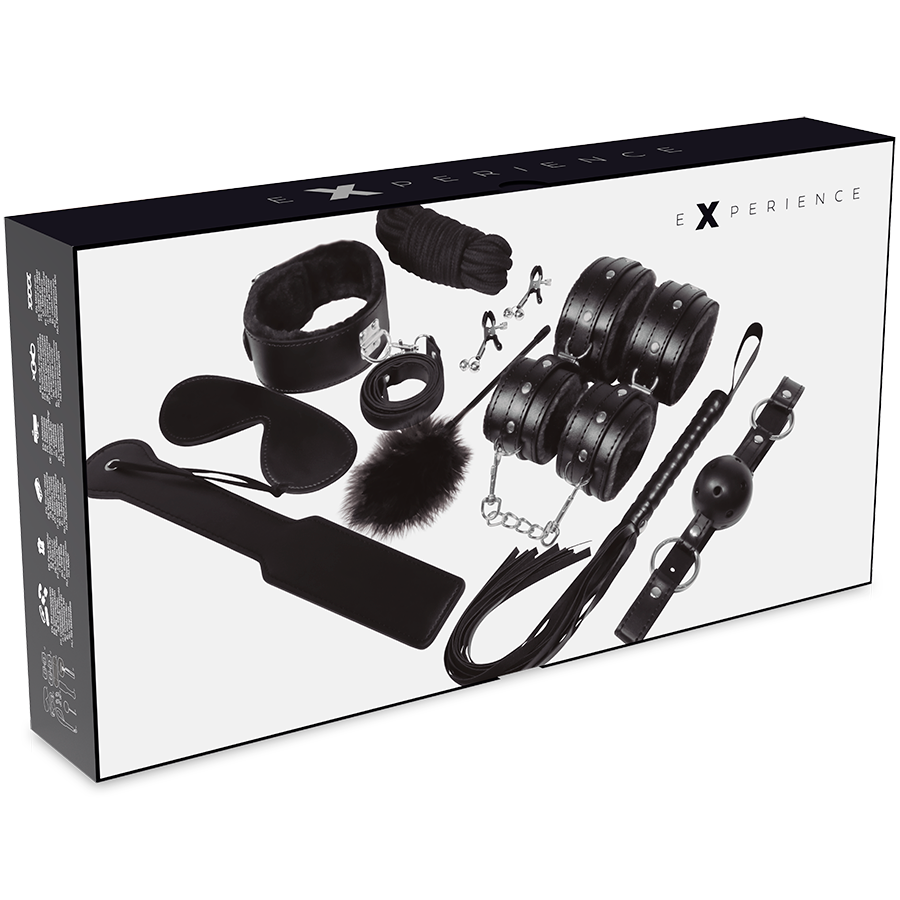 Experience Kit BDSM Nero 11 pezzi completo