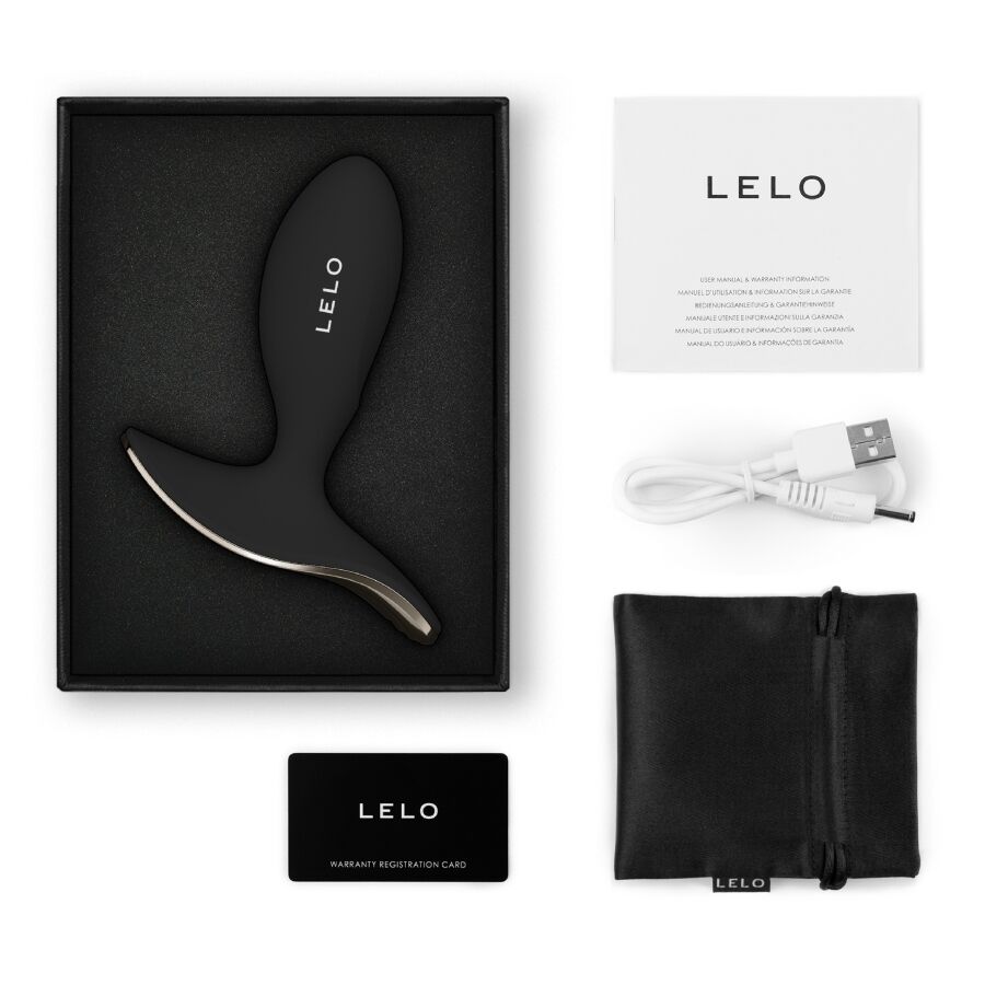 LELO Surfer 2 plug anale vibrante nero impermeabile
