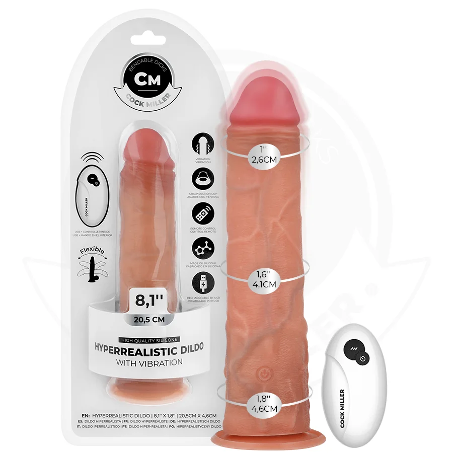 Cock Miller Realist Vibra 20,5 vibratore realistico con ventosa