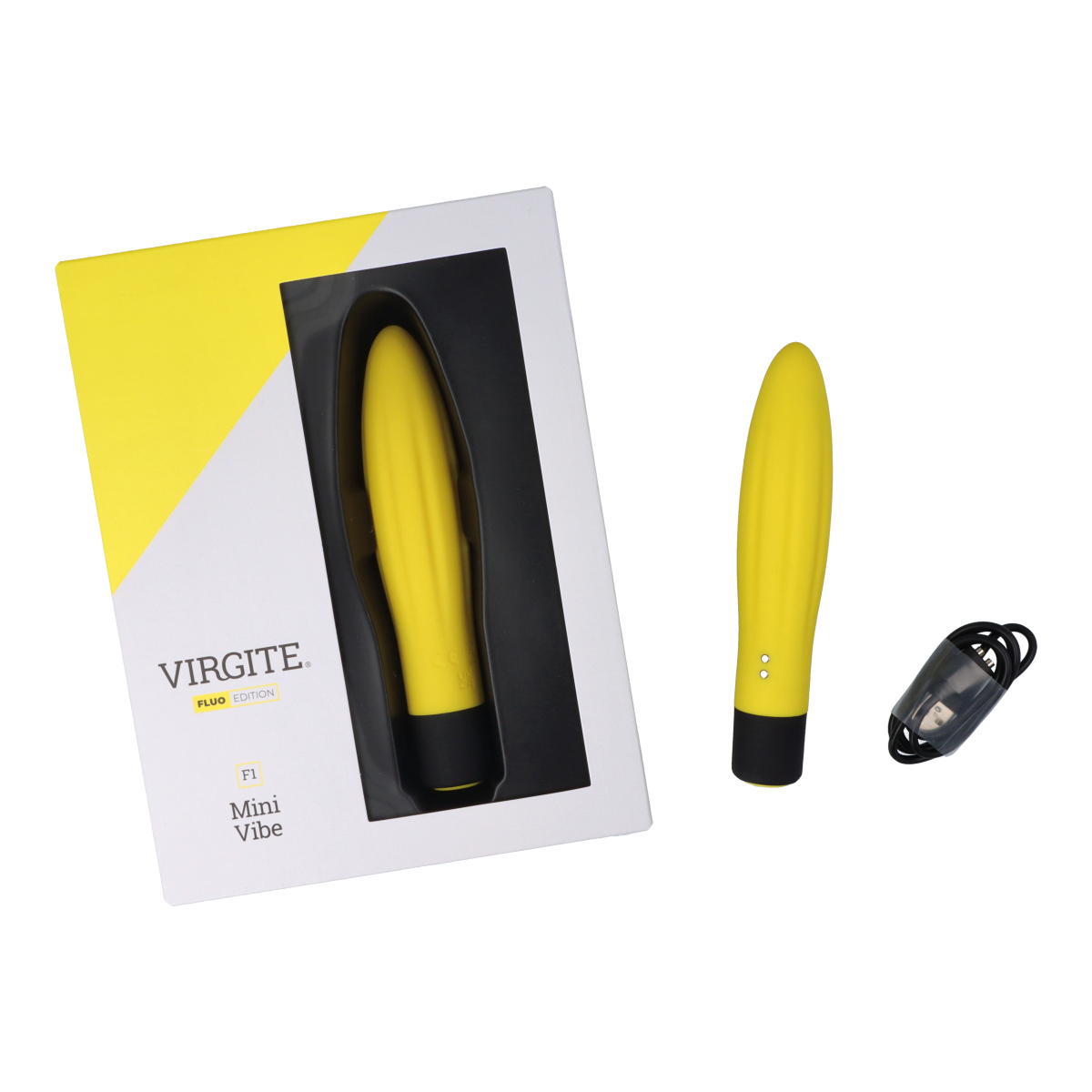 Love Hit by Virgite F1 Fluo vibratore silicone ricaricabile USB