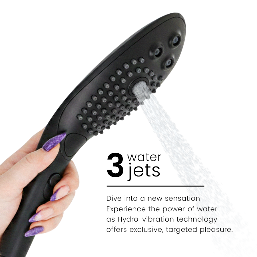 Womanizer Wave Nero soffione doccia 3 getti stimolante