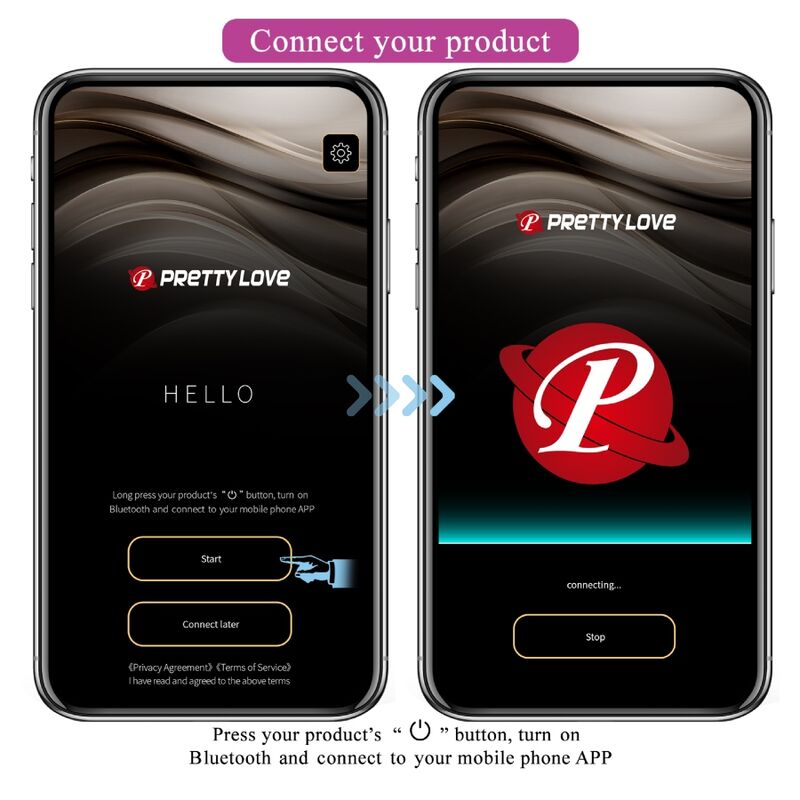 Pretty Love Baird vibratore punto G con app lilla