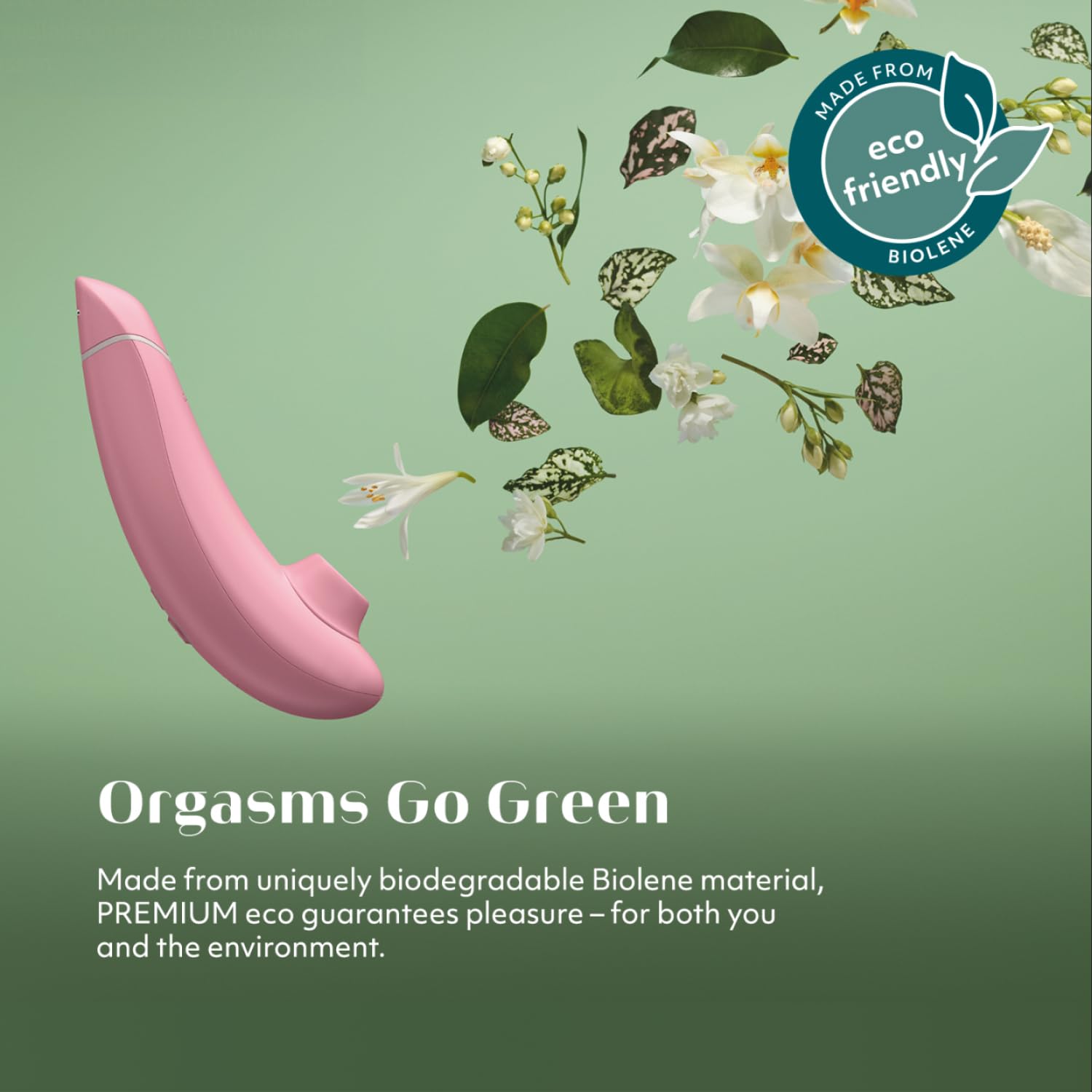 Womanizer Premium Eco succhiatore clitoride vegano 12 livelli