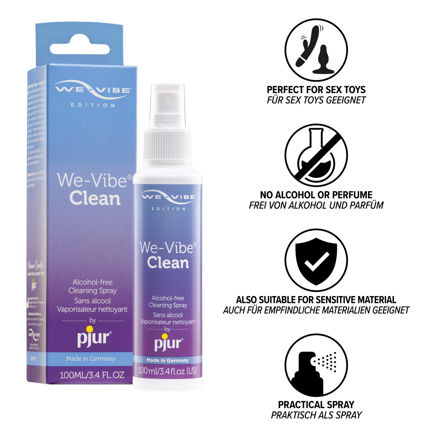 pjur Toy Clean spray pulizia sex toy 100 ml senza alcol