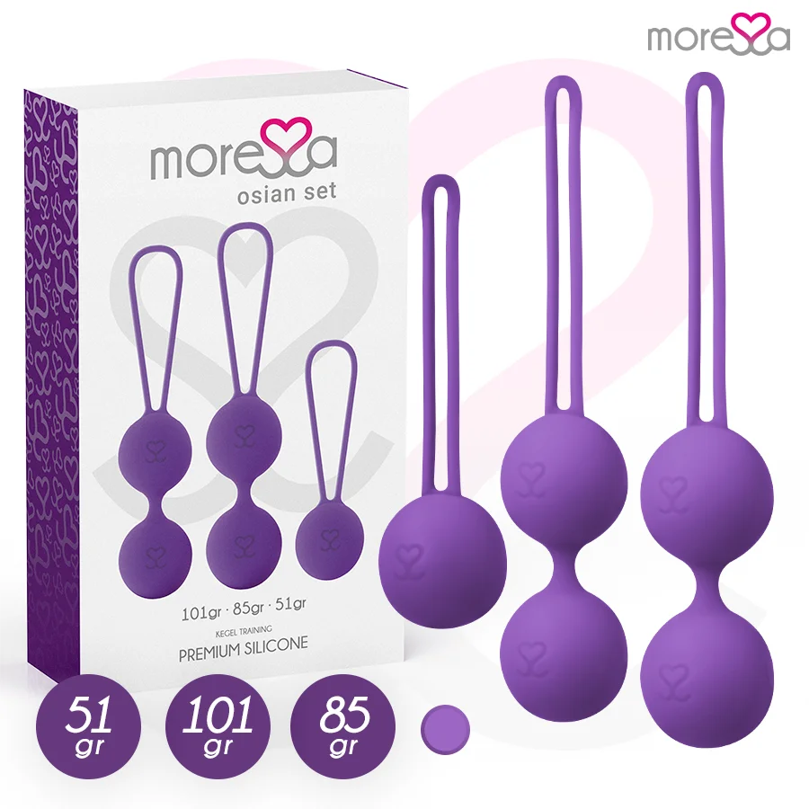 Moressa Osian Set Lilla palline kegel 3 pesi progressivi