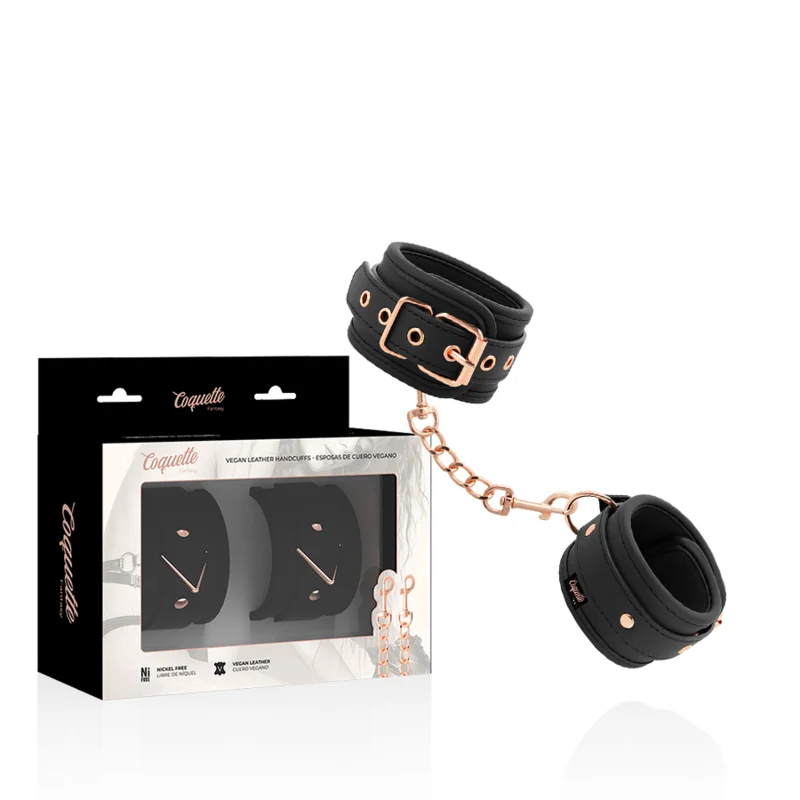 Coquette Chic Desire Fantasy manette pelle vegana polsi regolabili