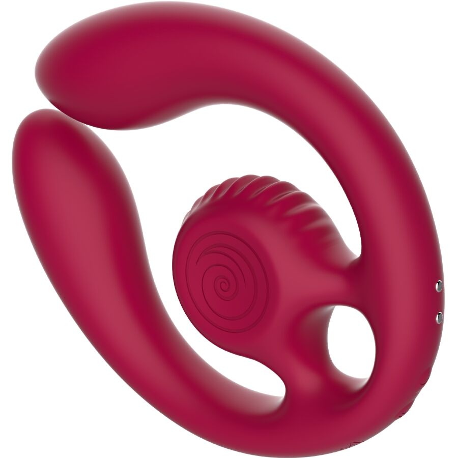 Snail Vibe Gizi Duo vibratore coppia bordeaux 3 motori
