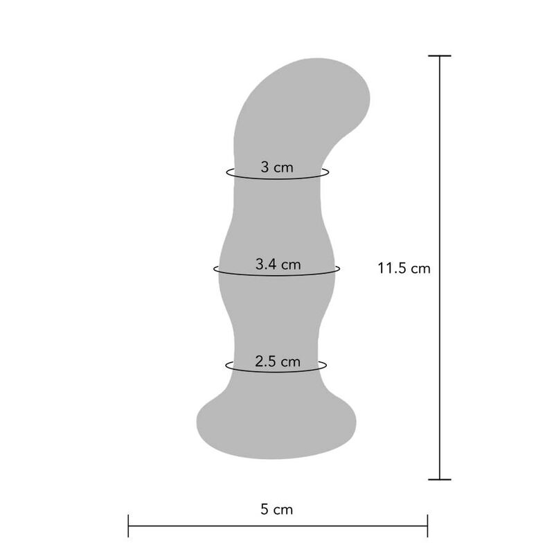 Frutille ToyJoy The Gleaming Buttplug plug vetro 11,5 cm