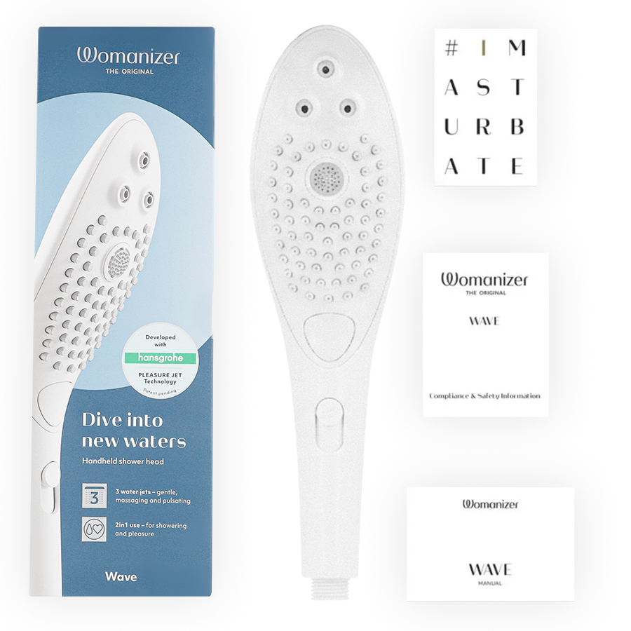 Womanizer Wave soffione doccia bianco stimolante
