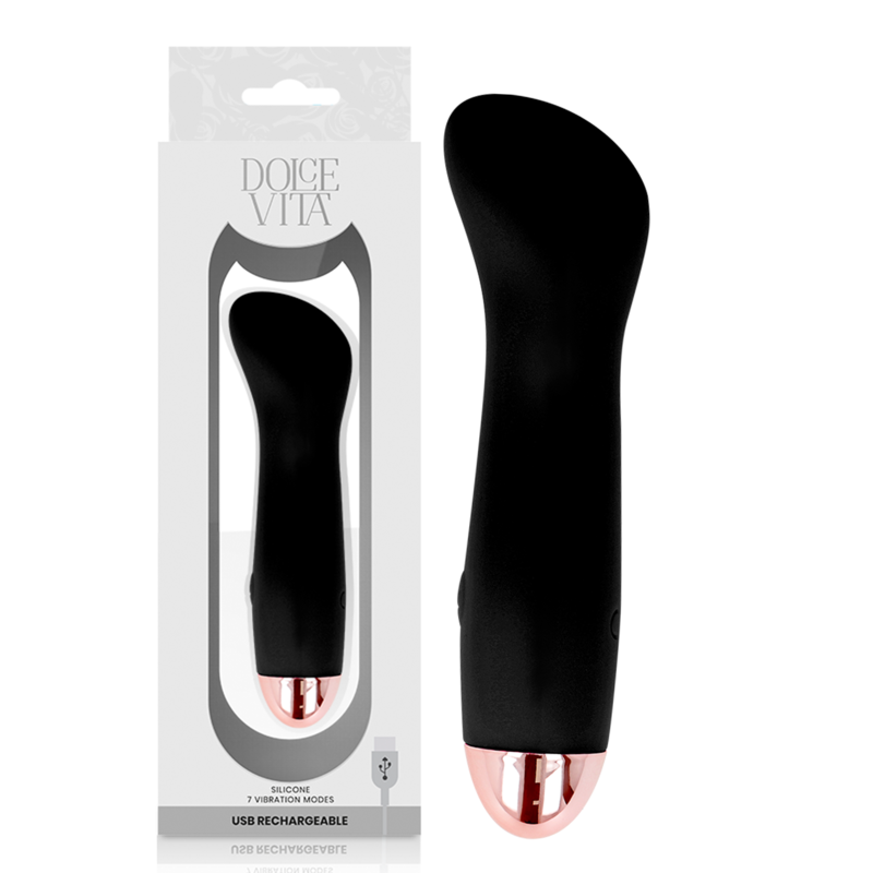 Dolce Vita One Nero vibratore silenzioso nero 12,5 cm
