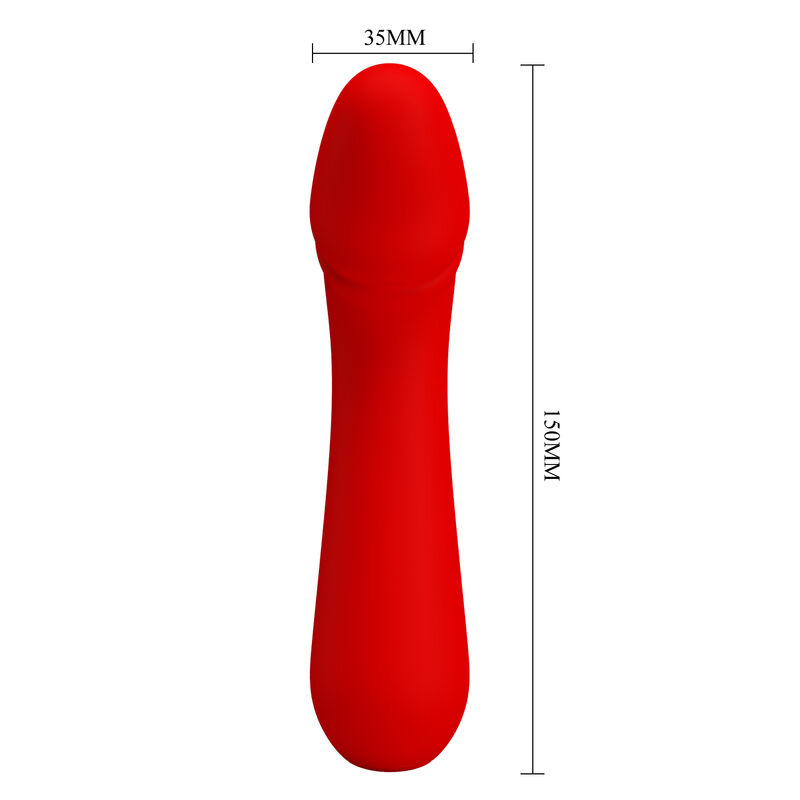 Pretty Love Cetus vibratore punto G rosso ricaricabile