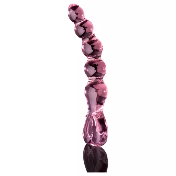 Icicles N. 43 dildo in vetro rosa perlato