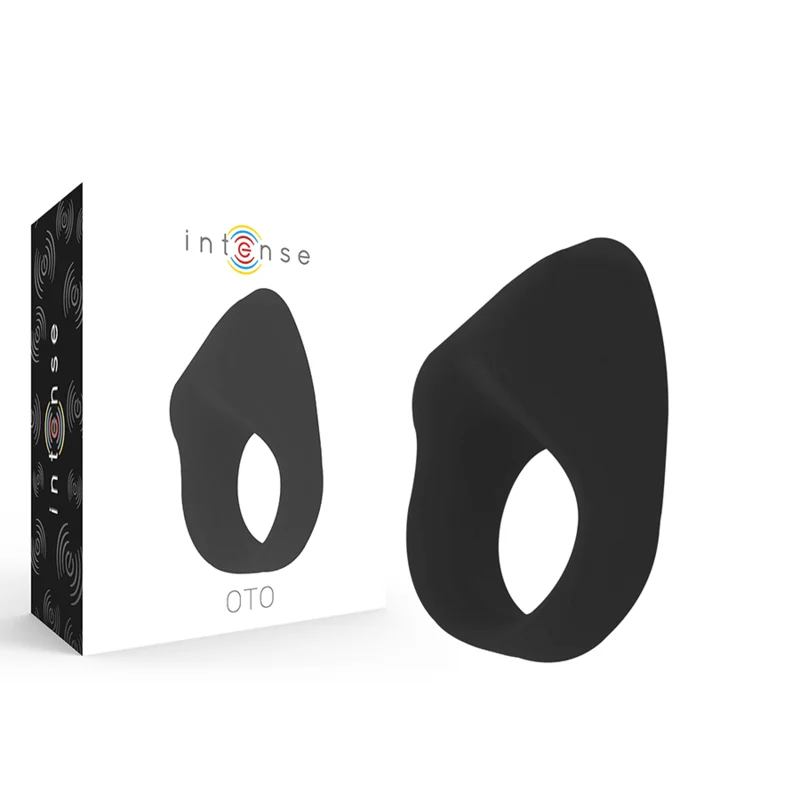 Intense Oto anello vibrante nero ricaricabile