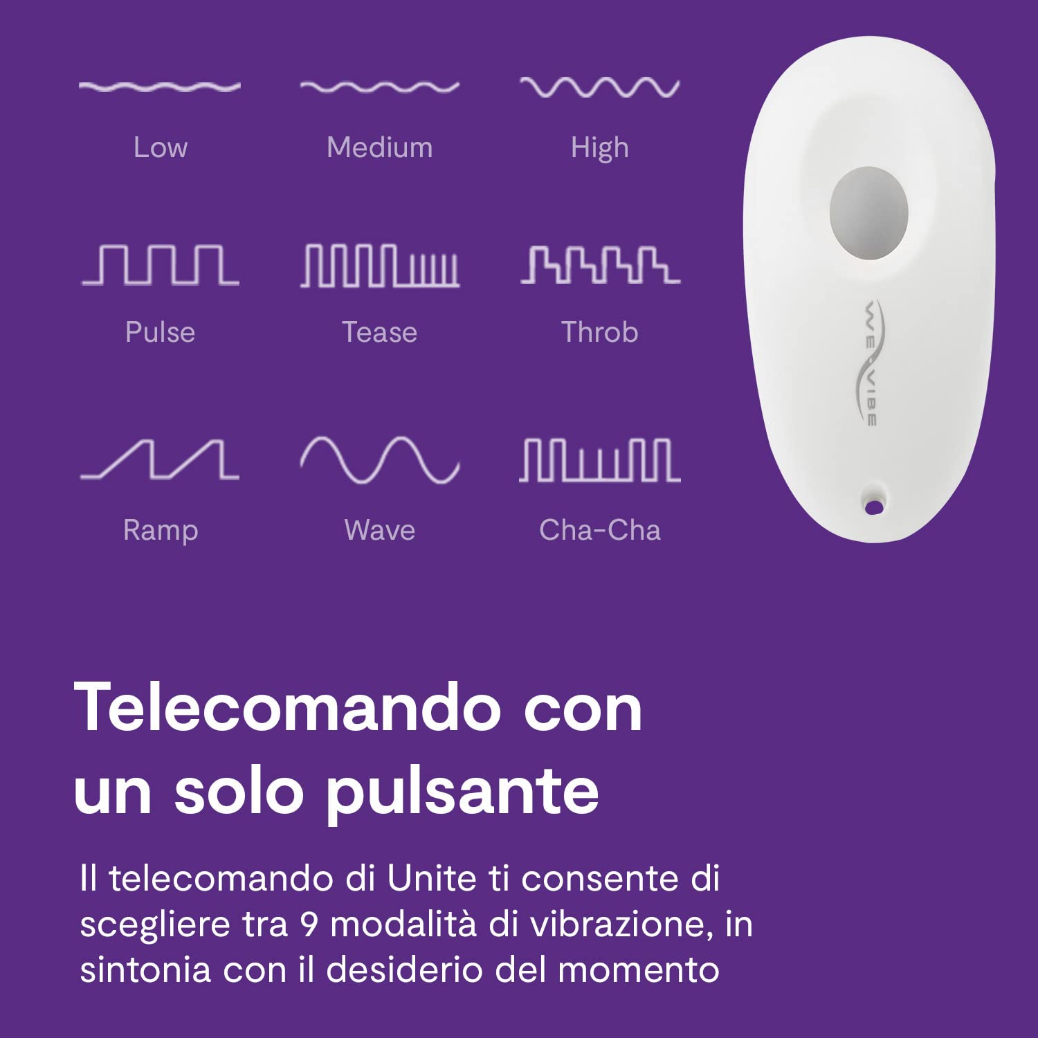 We-Vibe Unite vibratore coppia telecomando 9 modalità