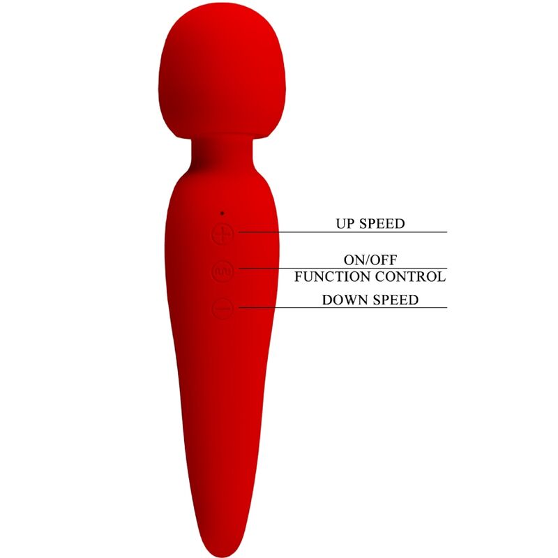 Pretty Love Meredith vibratore impermeabile rosso