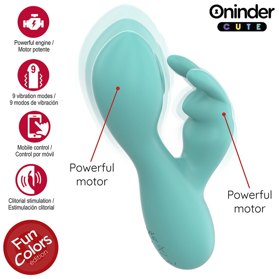 Oninder Cute Love Bunny Tapping vibratore rabbit con app
