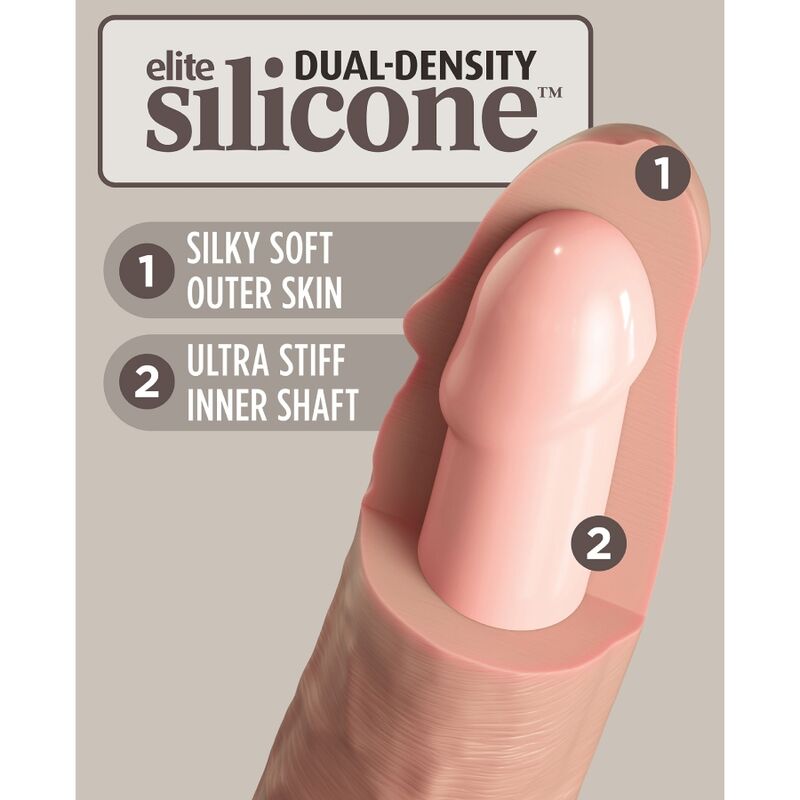 Pipedream King Cock Elite dildo 28 cm naturale