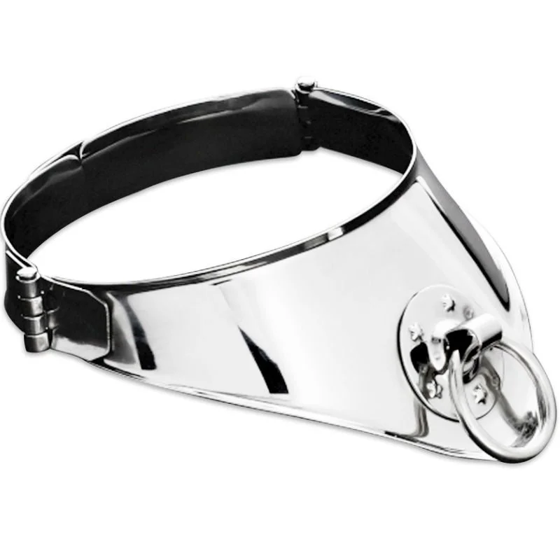 Metal Hard collare contenimento rigido metallo cromato
