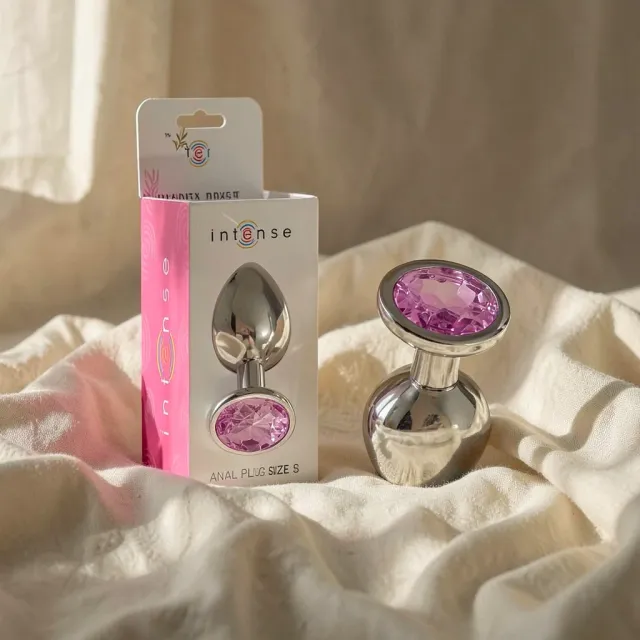 Intense Plug Gioiello plug anale metallo rosa S