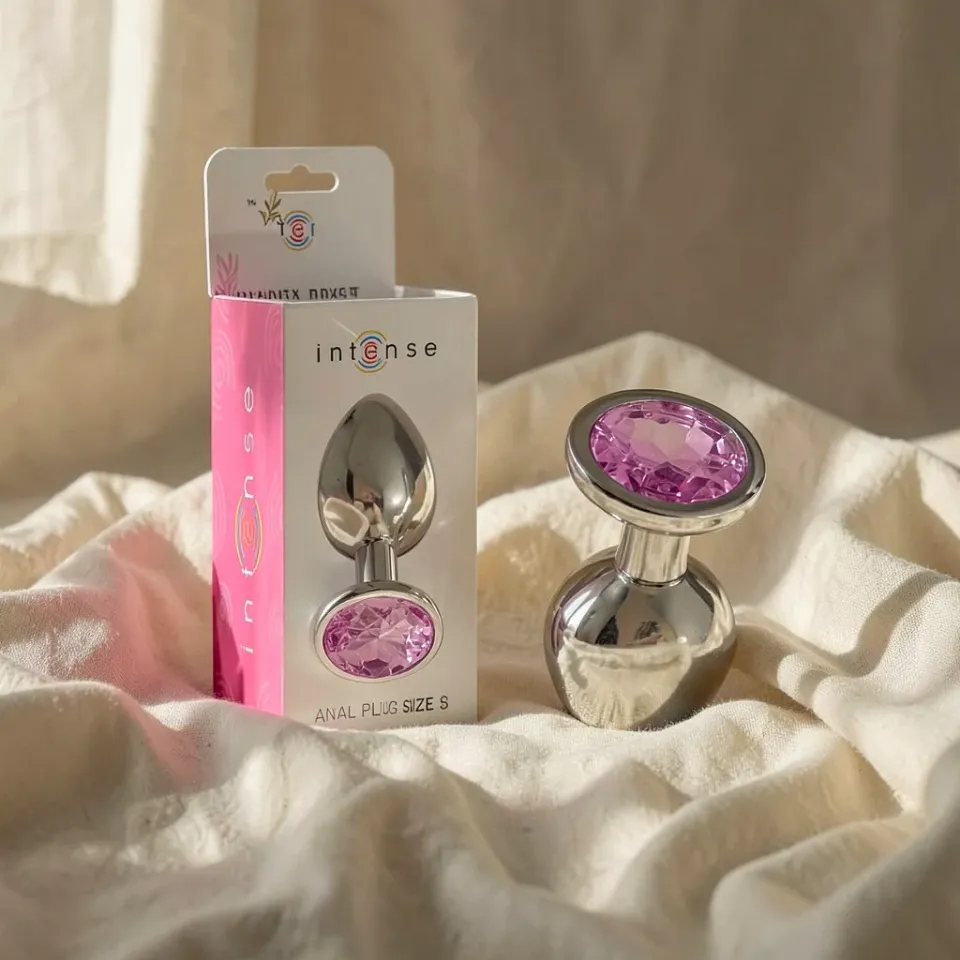 Intense Plug Gioiello plug anale metallo rosa S