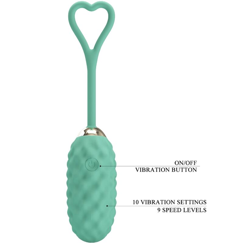 Pretty Love Vivian uovo vibrante verde coppia telecomando