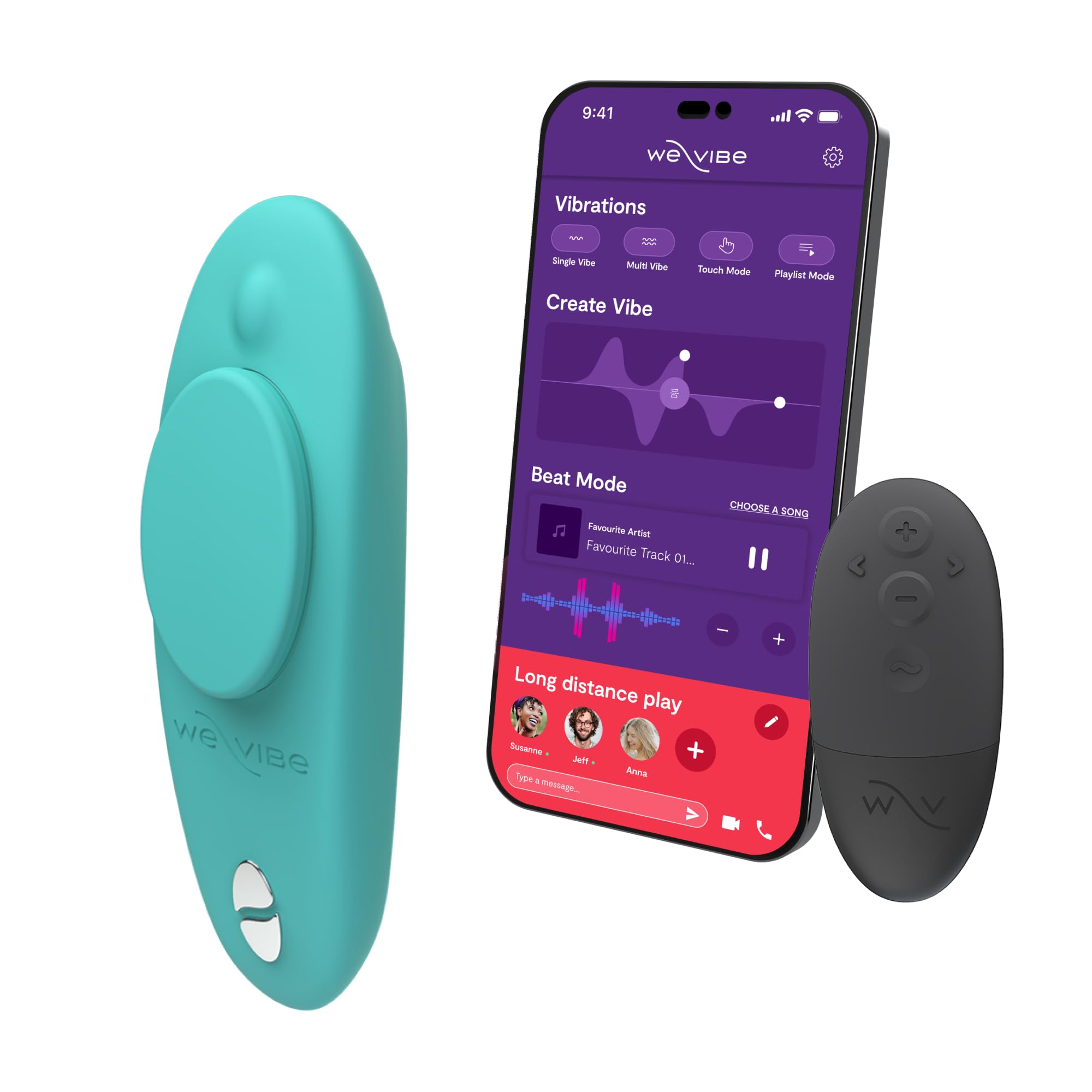 We-Vibe Moxie vibratore indossabile aqua con telecomando