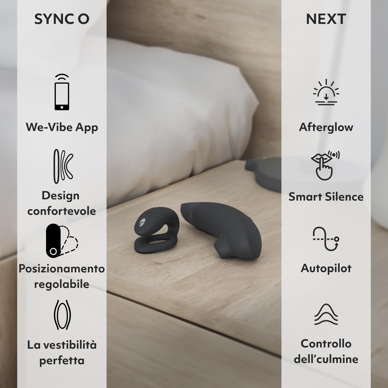 Womanizer Lust & Luxury Kit Coppia Next + Sync O 2 Pezzi