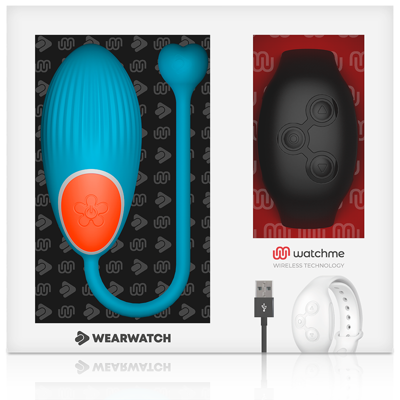 Wearwatch Egg ovetto vibrante blu nero 7 modi