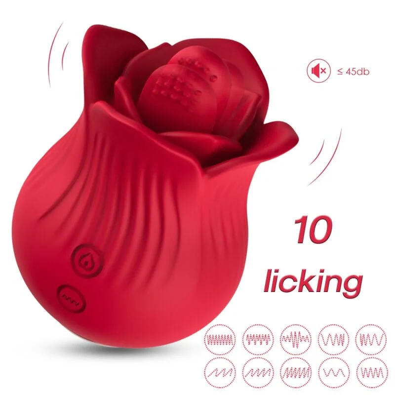ARMONY Rosa stimolatore clitorideo rosso 10 modi