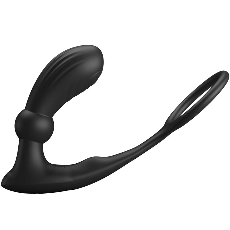 Pretty Love Warren plug anale vibrante nero con doppio anello