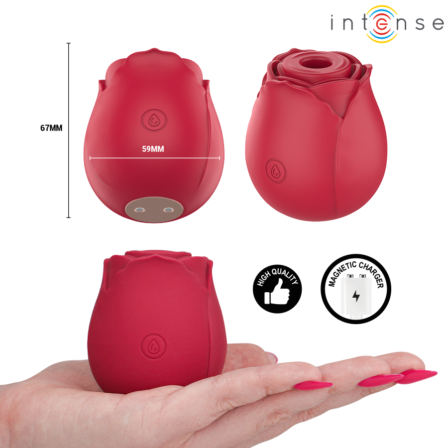 Intense Camellia stimolatore clitoride pressione bordeaux