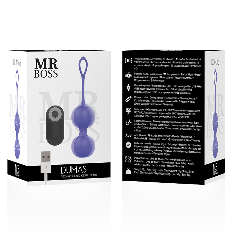 Mr Boss Dumas palline vaginali vibranti telecomando
