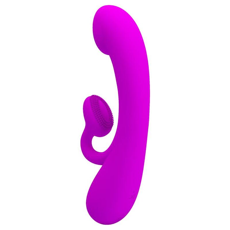 Pretty Love Sincero viola vibratore clitorideo con setole