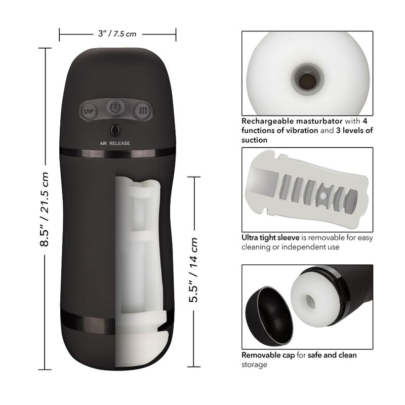 CalExotics Optimum Power Pulsar Stroker masturbatore aspirazione