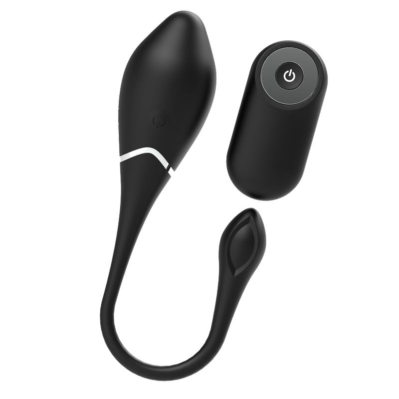 Black&Silver Jenell uovo vibrante telecomando silicone