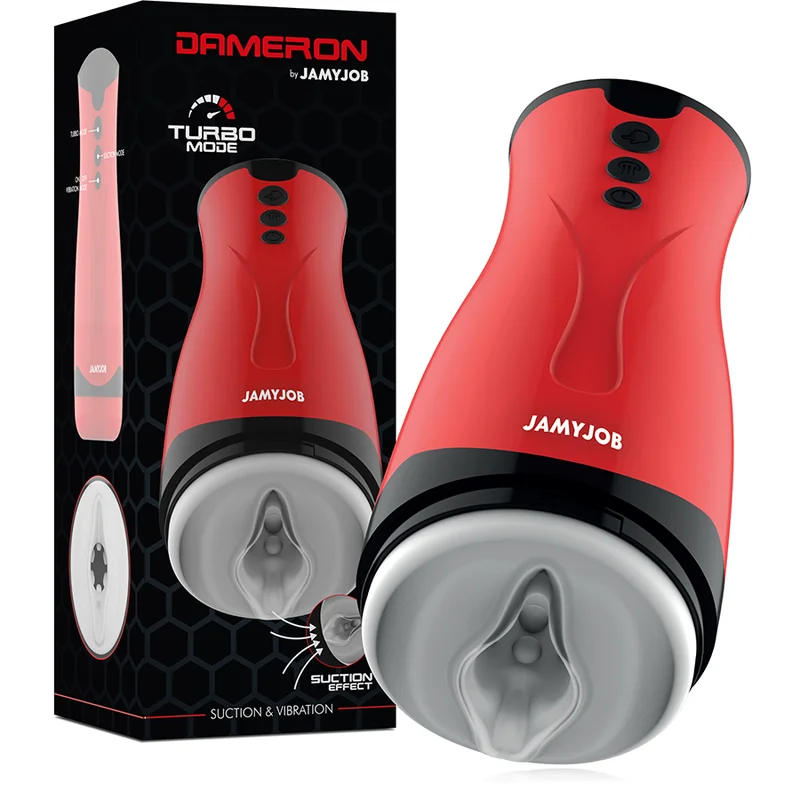 Jamyjob Dameron masturbatore aspirazione vibrazione Turbo
