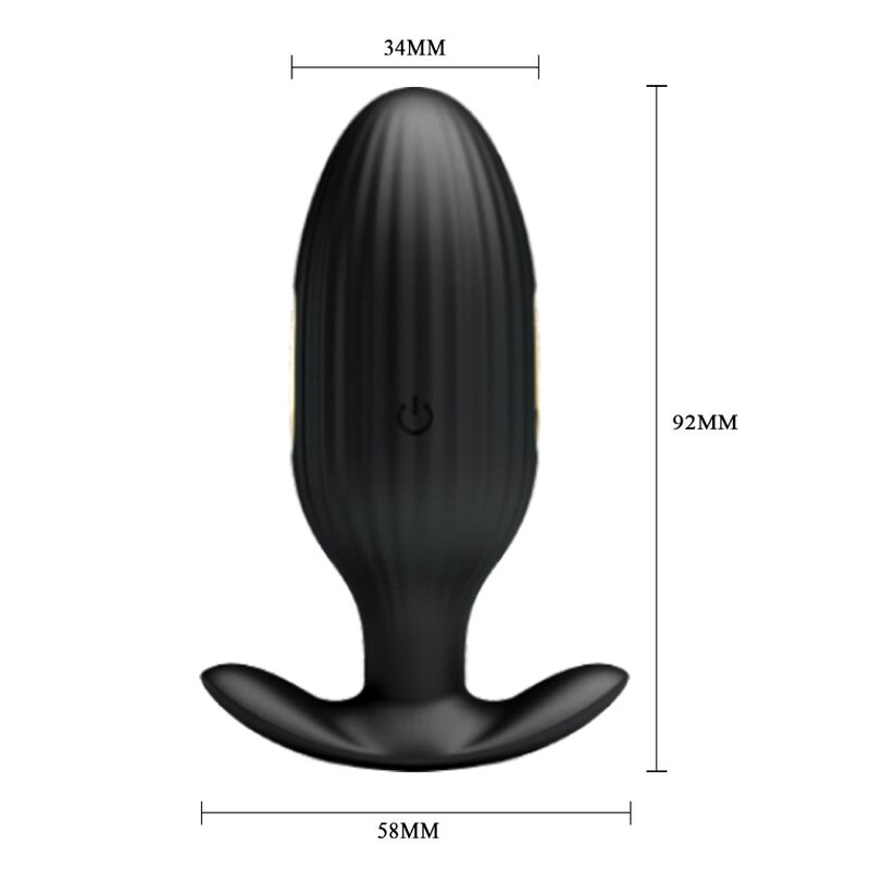 Pretty Love Jefferson plug vibrante elettrostimolazione nero