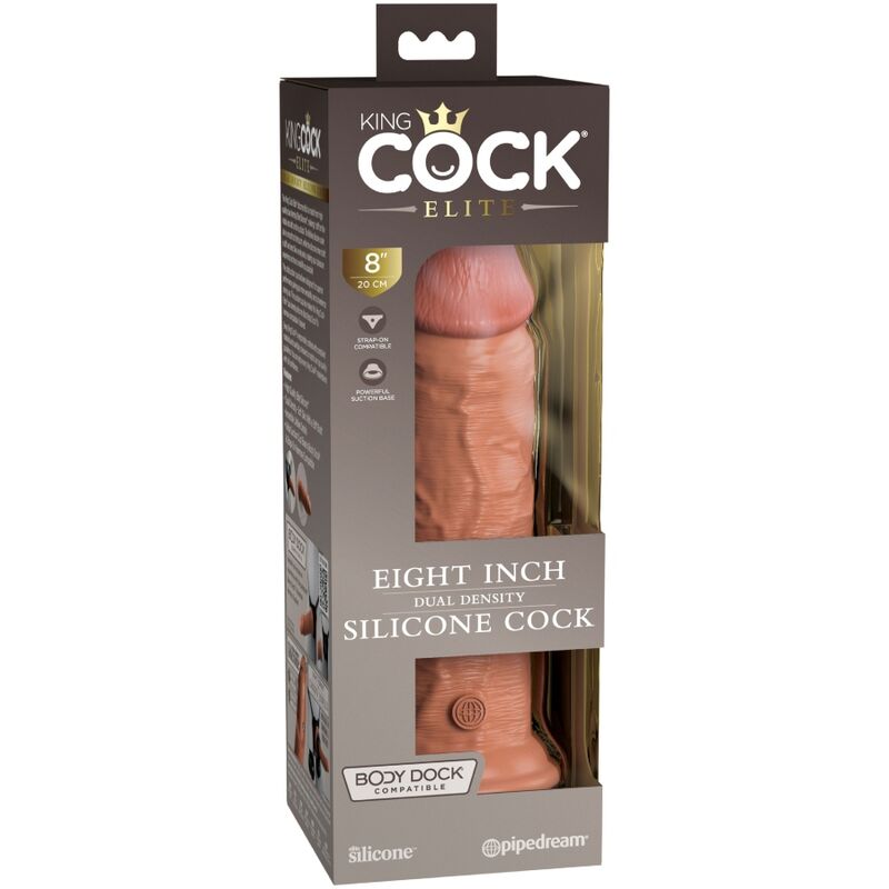 Pipedream King Cock Elite dildo 20,3 cm caramel morbido