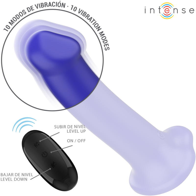 Frutille Victoria Intense vibratore blu scuro 19,5 cm