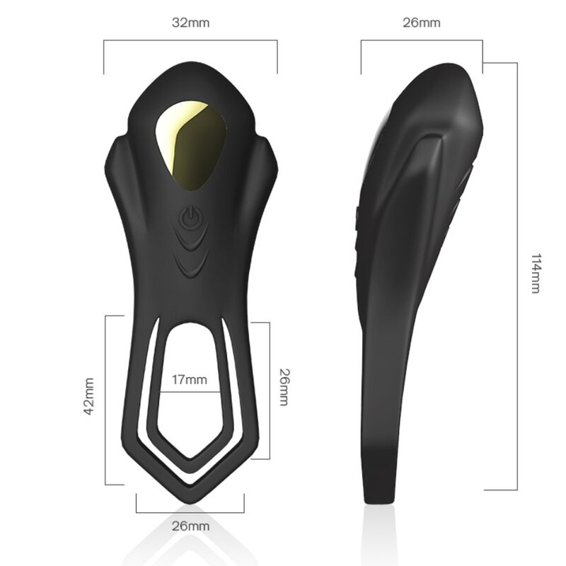 ARMONY Roadster anello vibrante coppia nero telecomando