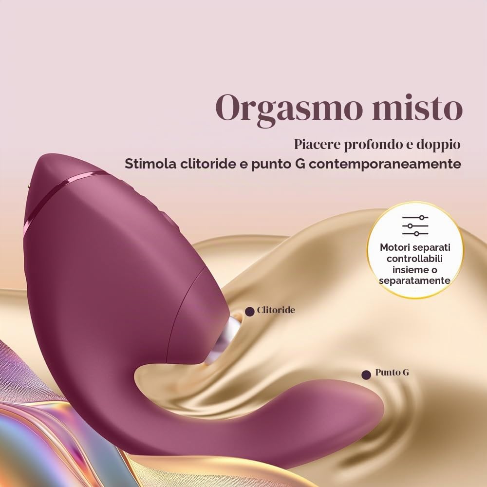 Womanizer Next Duo vibratore rabbit rosa 14 livelli